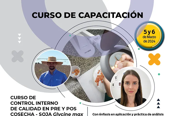 Curso de Control Interno de Calidad en Pre y Pos Cosecha - Soja Glycine max